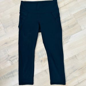 Athleta Women Black Yoga Pants Stretch Pull On Size S